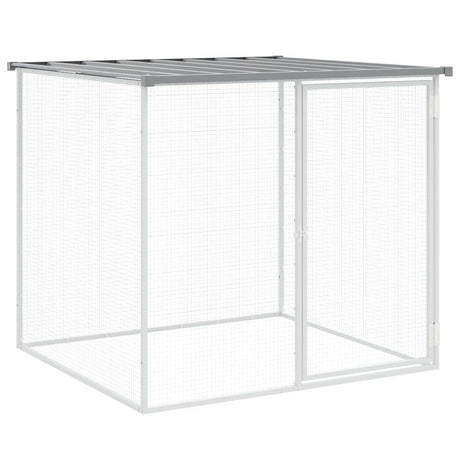 Vidaxx Hühnerstall mit Dach 103x98x90 cm verzinkter Stahl hellgrau