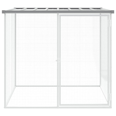 Vidaxx Hühnerstall mit Dach 103x98x90 cm verzinkter Stahl hellgrau