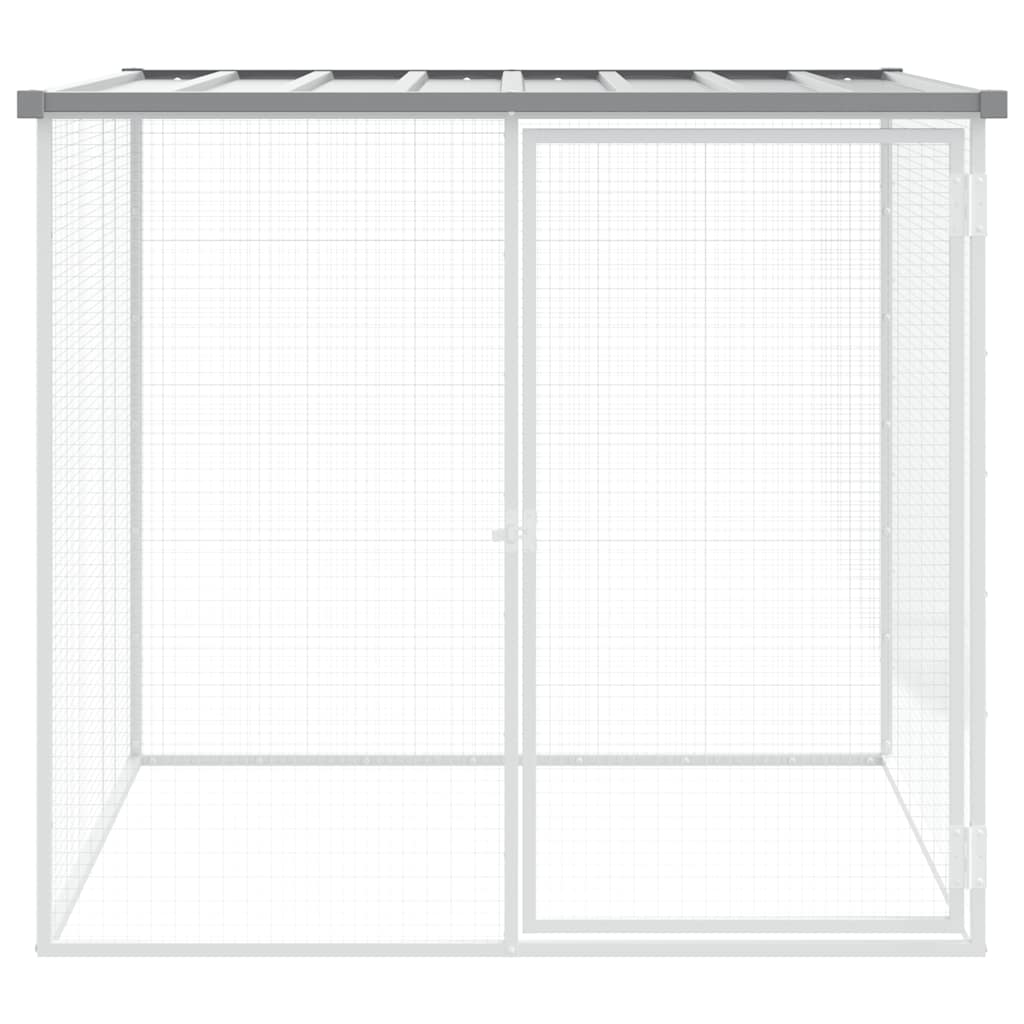 Vidaxx Hühnerstall mit Dach 103x98x90 cm verzinkter Stahl hellgrau