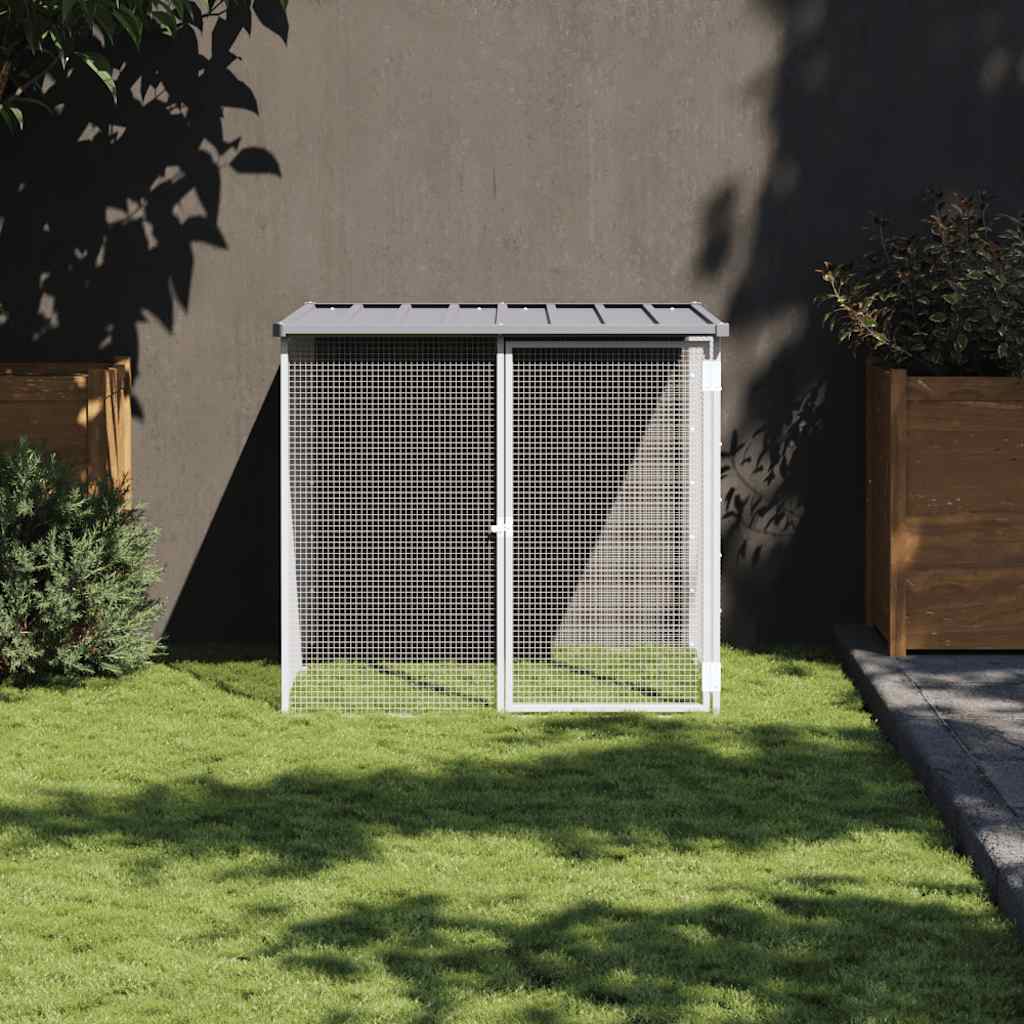 Vidaxx Hühnerstall mit Dach 103x98x90 cm verzinkter Stahl hellgrau