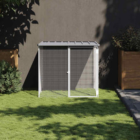 Vidaxx Hühnerstall mit Dach 103x98x90 cm verzinkter Stahl hellgrau