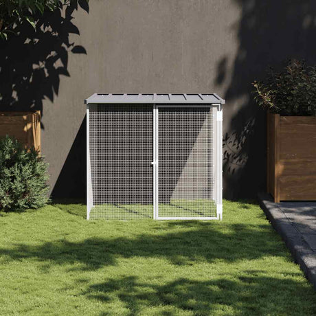 Vidaxx Hühnerstall mit Dach 103x98x90 cm verzinkter Stahl hellgrau