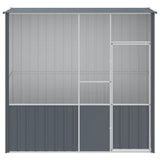 VidaXL Vogelkäfig 215x78x200 cm verzinkter Stahl Anthrazit