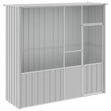 VidaXL Vogelkäfig 215x78x200 cm verzinkter Stahl grau
