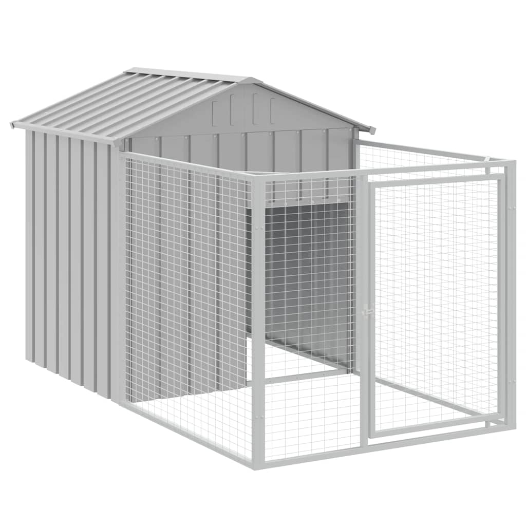 Vidaxxl Hundehütte mit Dach 117x201x123 cm aus verzinktem Stahl