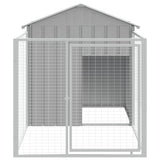 Vidaxxl Hundehütte mit Dach 117x201x123 cm aus verzinktem Stahl