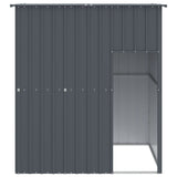 VidaXL Hundehütte mit Dach 165 x 153 x 181 cm, verzinkter Stahl, Anthrazit