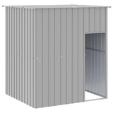 VidaXL Hundehütte mit Dach 165x153x181 cm verzinkter Stahl grau
