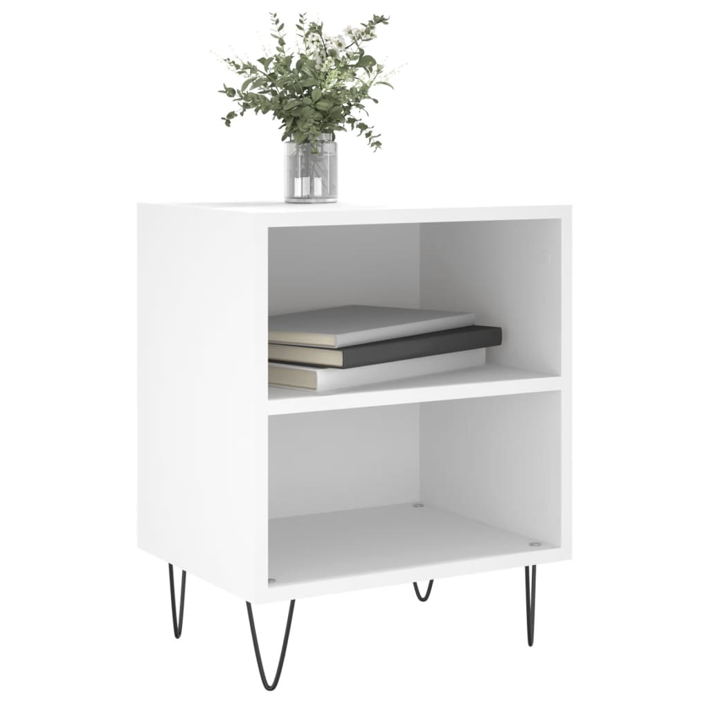 Vidaxl nachtkastjes 2 st 40x30x50 cm bewerkt hout wit