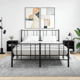 Vidaxl nachtkastjes 2 st 40x30x50 cm bewerkt hout zwart