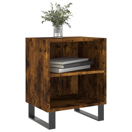 Vidaxl nachtkastjes 2 st 40x30x50 cm bewerkt hout gerookt eikenkleurig