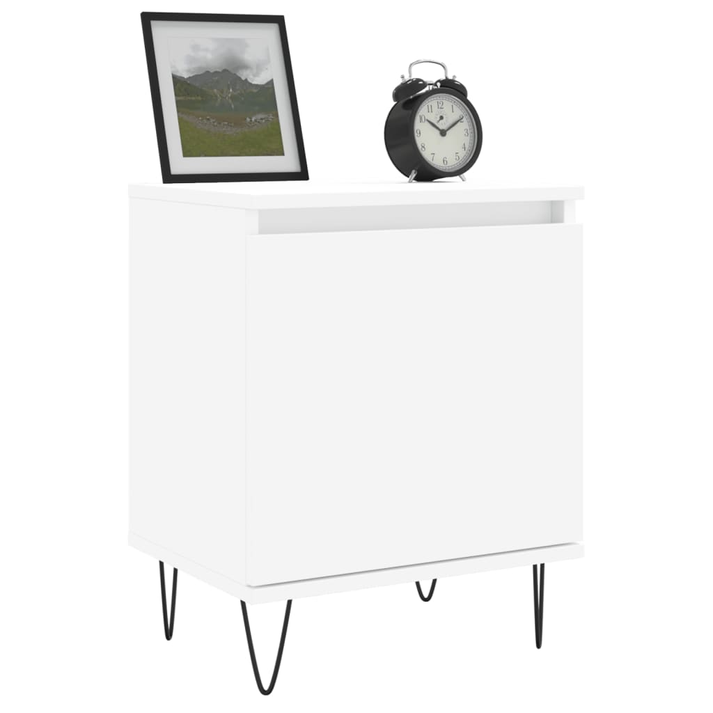 Vidaxl nachtkastjes 2 st 40x30x50 cm bewerkt hout wit