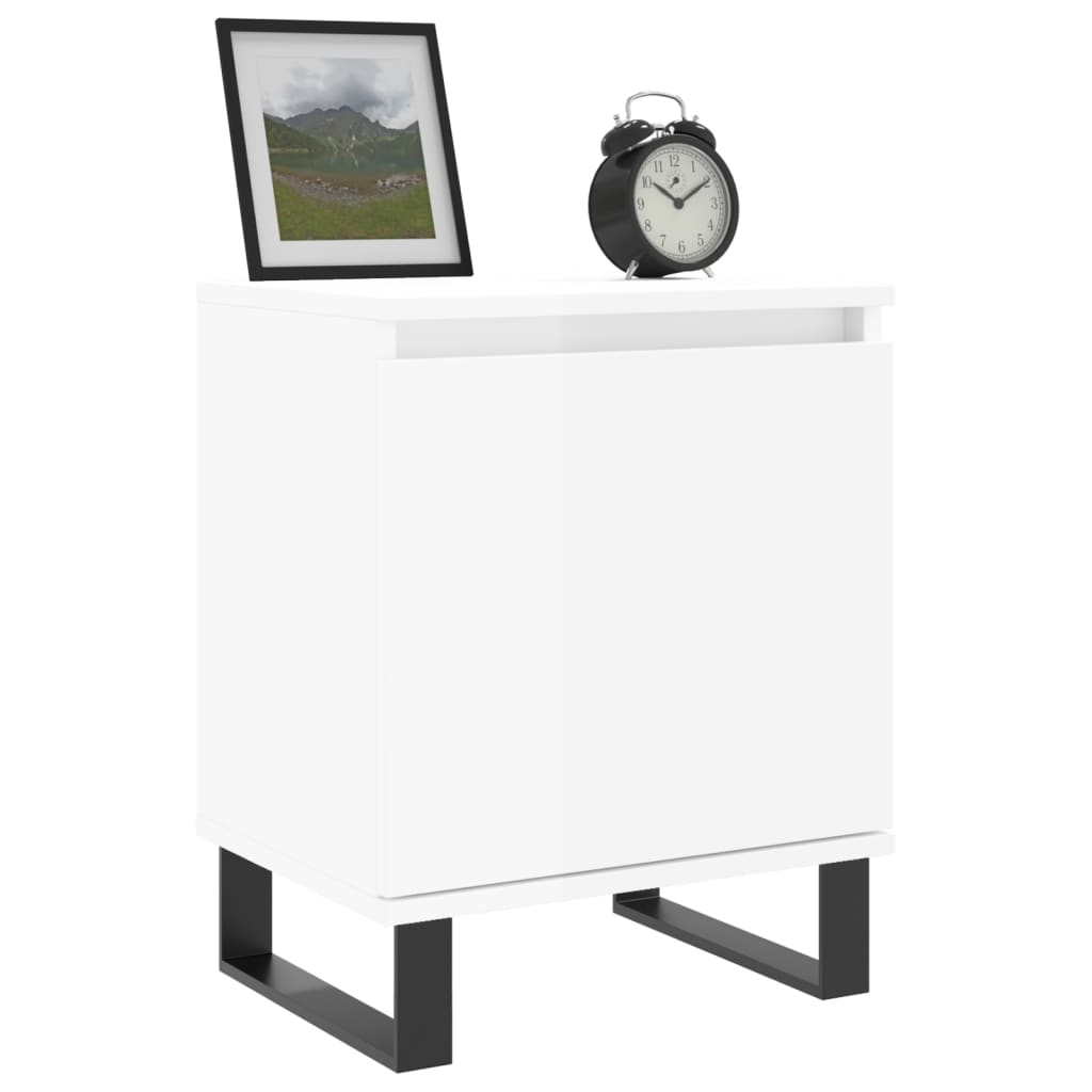 Vidaxl nachtkastjes 2 st 40x30x50 cm bewerkt hout wit
