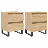 Vidaxl nachtkastjes 2 st 40x35x50 cm sonoma eikenkleurig