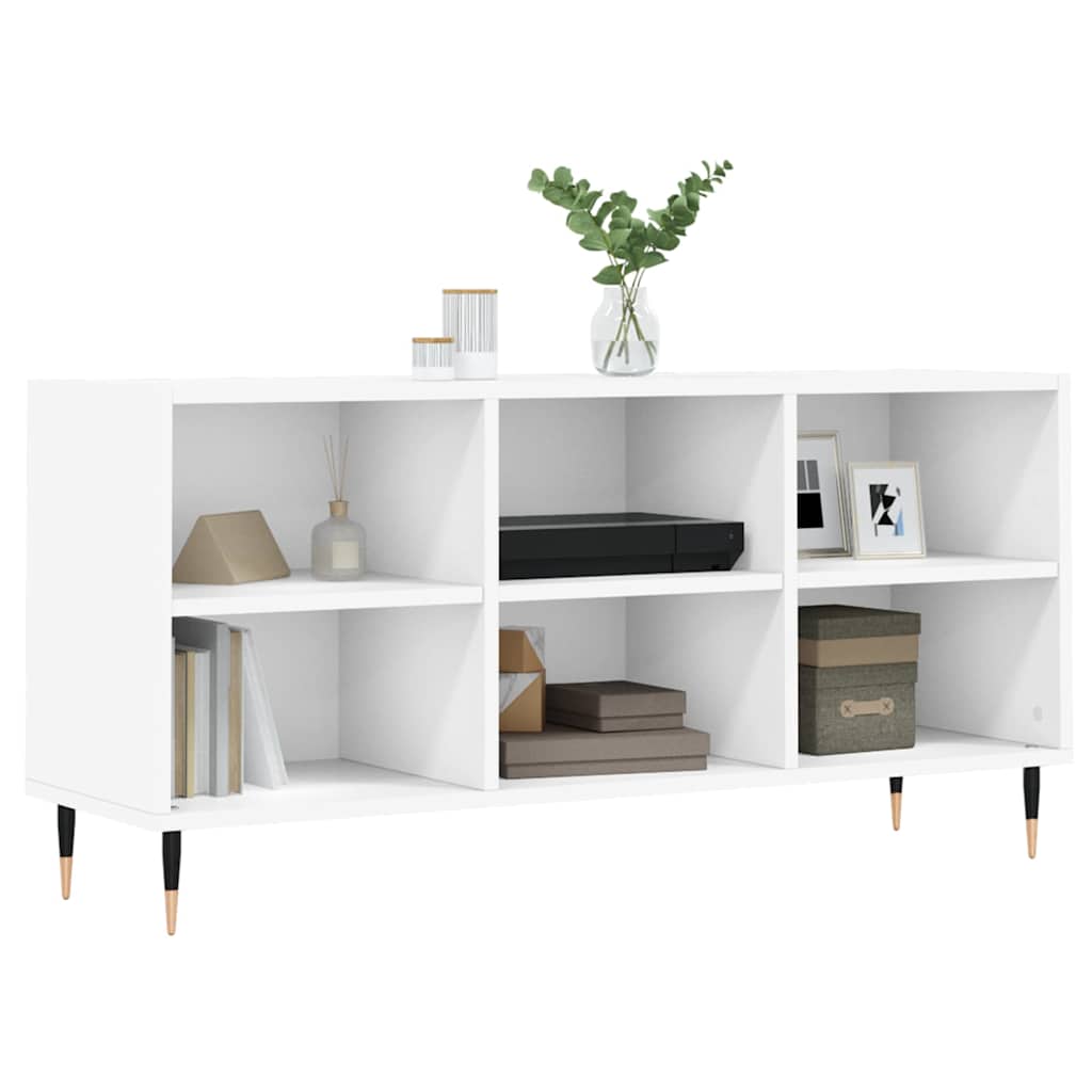 Vidaxl tv-meubel 103,5x30x50 cm bewerkt hout wit