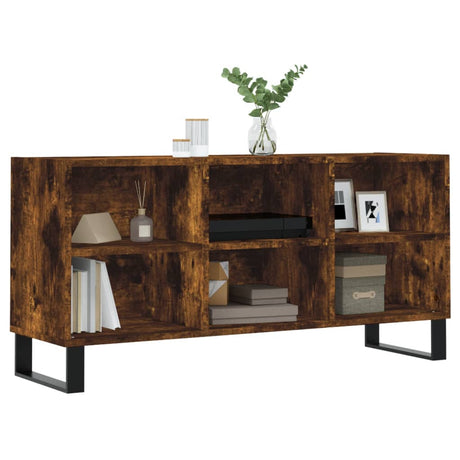 Vidaxl tv-meubel 103,5x30x50 cm bewerkt hout gerookt eikenkleurig