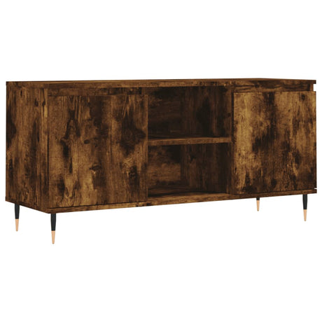 Vidaxl tv-meubel 104x35x50 cm bewerkt hout gerookt eikenkleurig