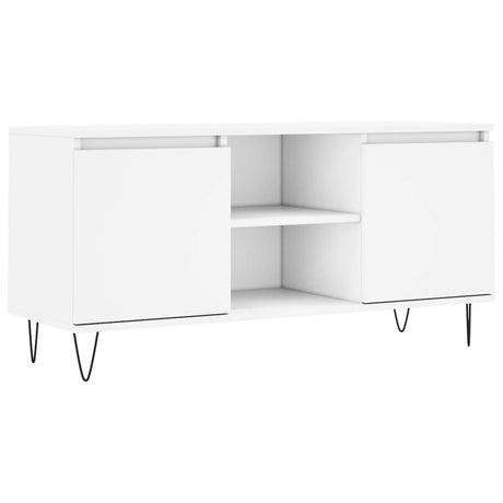 Vidaxl tv-meubel 104x35x50 cm bewerkt hout wit