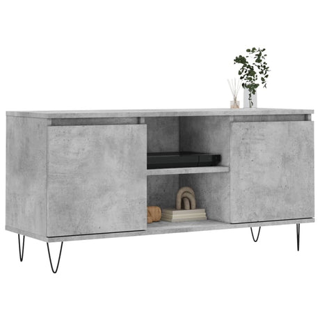Vidaxl tv-meubel 104x35x50 cm bewerkt hout betongrijs