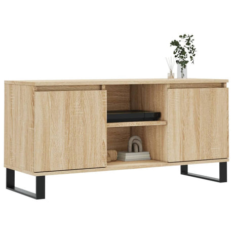 Vidaxl tv-meubel 104x35x50 cm bewerkt hout sonoma eikenkleurig