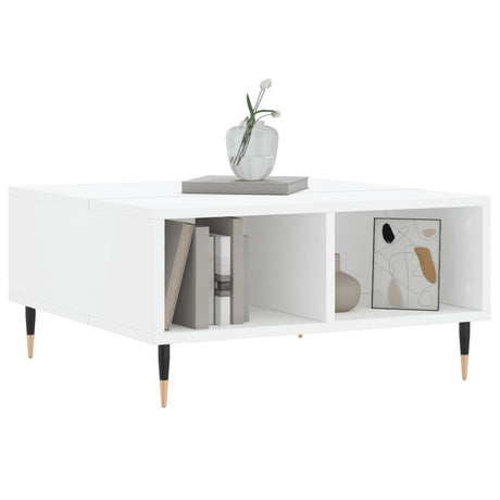 Vidaxl salontafel 60x60x30 cm bewerkt hout wit