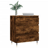 Vidaxl dressoir 60x35x70 cm bewerkt hout gerookt eikenkleurig