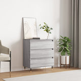 Vidaxl dressoir 60x35x70 cm bewerkt hout grijs sonoma eikenkleurig