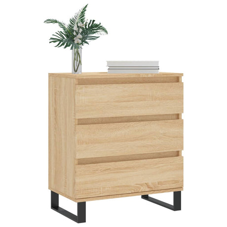 Vidaxl dressoir 60x35x70 cm bewerkt hout sonoma eikenkleurig
