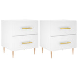 Vidaxl nachtkastjes 2 st 40x35x47,5 cm bewerkt hout wit