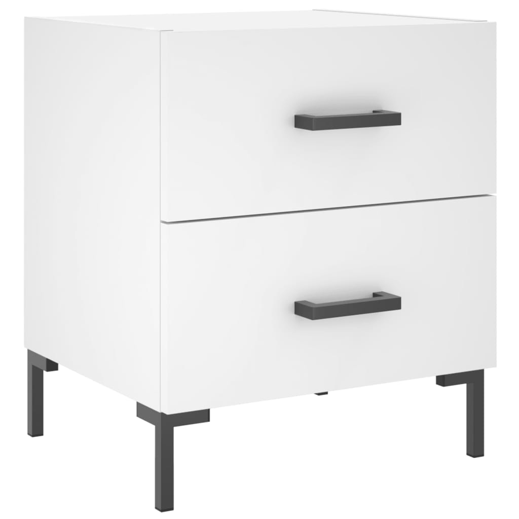 Vidaxl nachtkastje 40x35x47,5 cm bewerkt hout wit