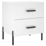 Vidaxl nachtkastje 40x35x47,5 cm bewerkt hout wit