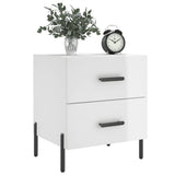 Vidaxl nachtkastjes 2 st 40x35x47,5 cm bewerkt hout hoogglans wit