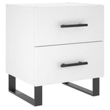 Vidaxl nachtkastje 40x35x47,5 cm bewerkt hout wit