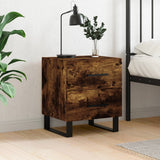 Vidaxl nachtkastje 40x35x47,5 cm bewerkt hout gerookt eikenkleurig