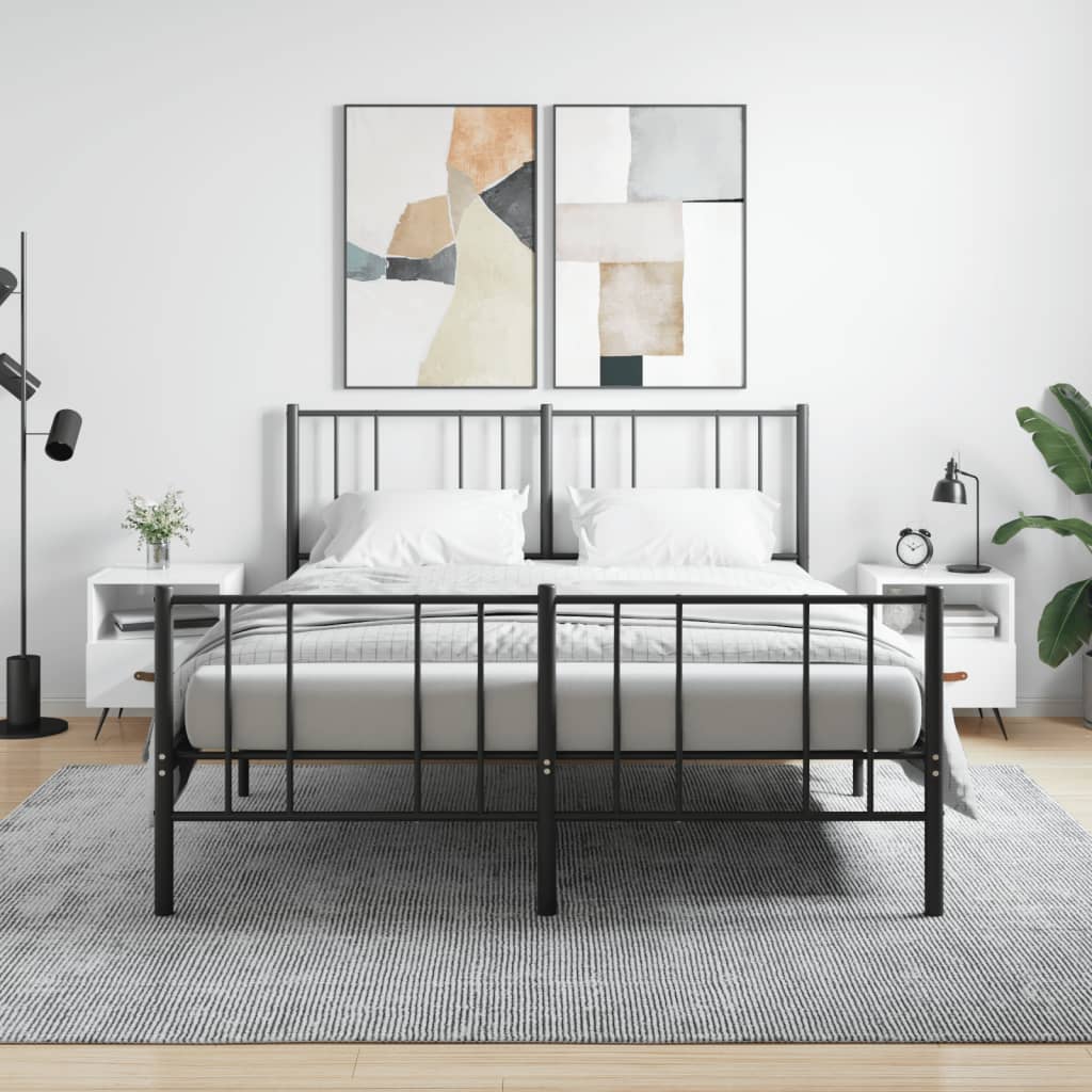 Vidaxl nachtkastjes 2 st 40x35x47,5 cm bewerkt hout hoogglans wit