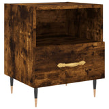 Vidaxl nachtkastje 40x35x47,5 cm bewerkt hout gerookt eikenkleurig