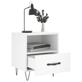 Vidaxl nachtkastjes 2 st 40x35x47,5 cm bewerkt hout wit