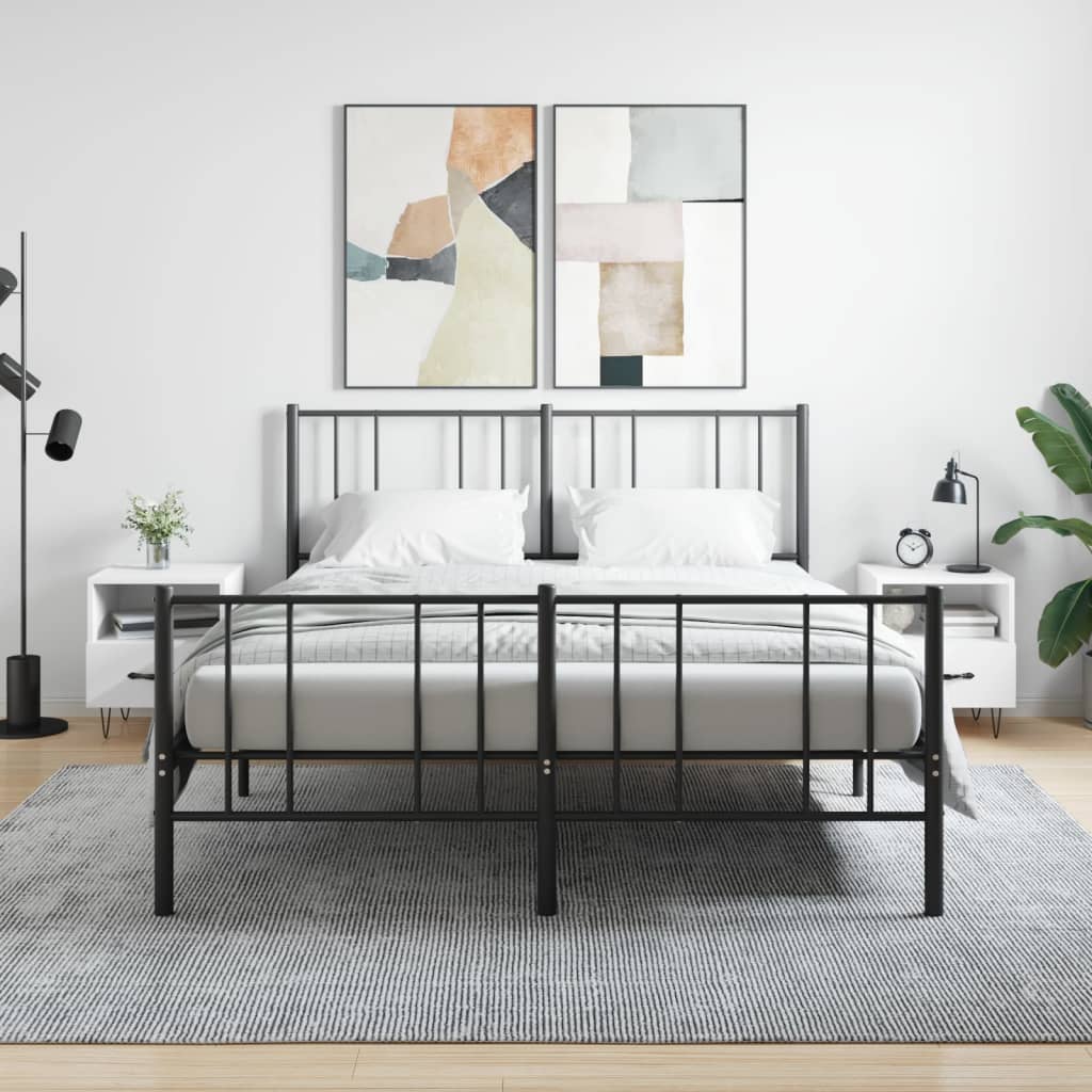 Vidaxl nachtkastjes 2 st 40x35x47,5 cm bewerkt hout wit