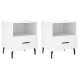 Vidaxl nachtkastjes 2 st 40x35x47,5 cm bewerkt hout wit