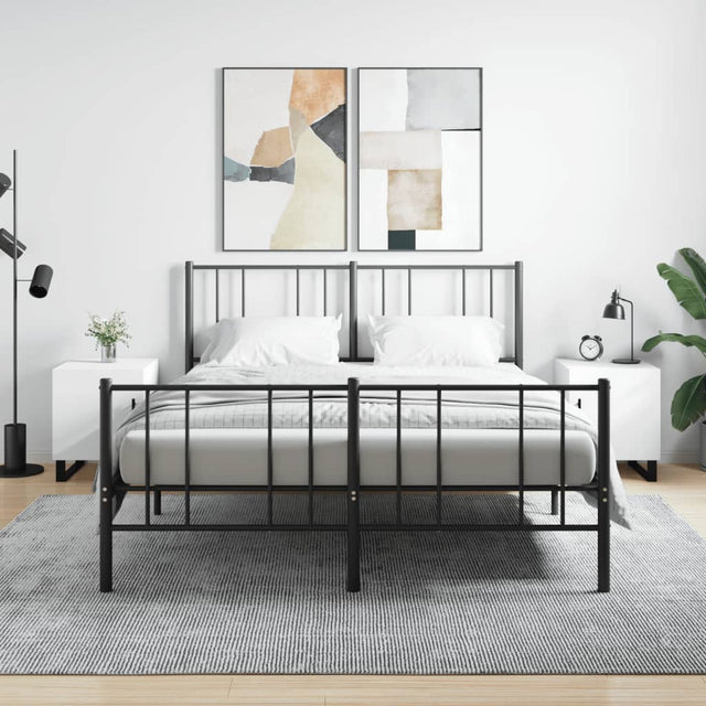 Vidaxl nachtkastjes 2 st 40x40x50 cm bewerkt hout wit