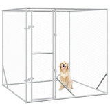 Vidaxxl Outdoor-Hundezwinger 2x2x2 m aus verzinktem Stahl silber