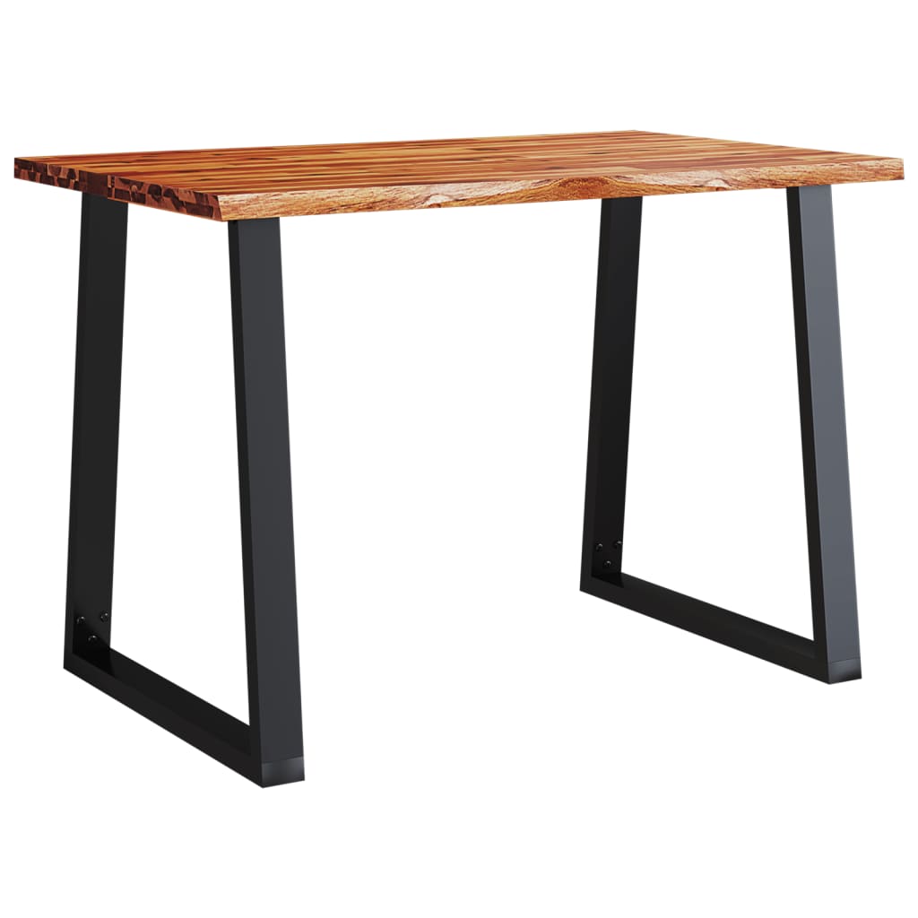 Vidaxl eettafel met natuurlijke rand 110x70x75 cm massief acaciahout