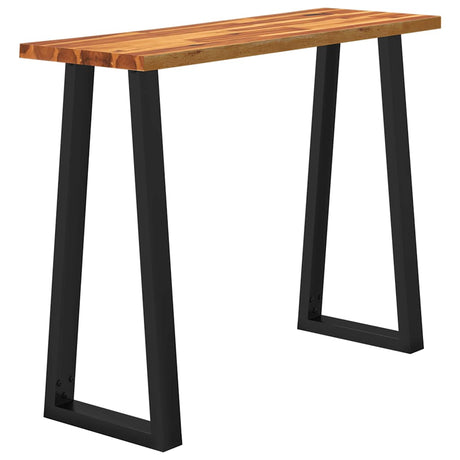 Vidaxl wandtafel met natuurlijke rand 110x35x80 cm massief acaciahout