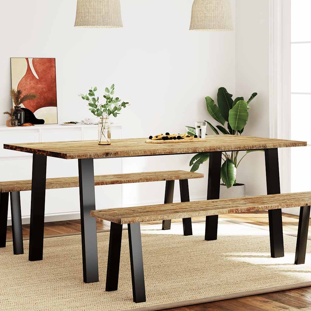Vidaxl eettafel 150x90x75 cm massief acaciahout