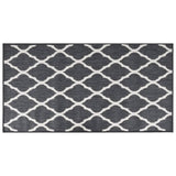 Vidaxx wendbarer Outdoor-Teppich 80x150 cm grau und weiß