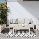 Vidaxx wendbarer Outdoor-Teppich 80x150 cm grau und weiß