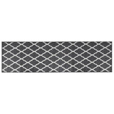 Vidaxx wendbarer Outdoor-Teppich 80x250 cm grau und weiß