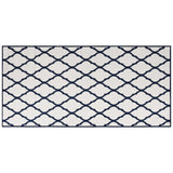 Vidaxx wendbarer Outdoor-Teppich 100x200 cm Marineblau und Weiß