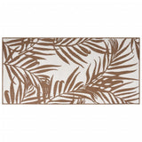 Vidaxx wendbarer Outdoor-Teppich 100x200 cm braun und weiß
