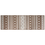 Vidaxx wendbarer Outdoor-Teppich 80x250 cm braun und weiß
